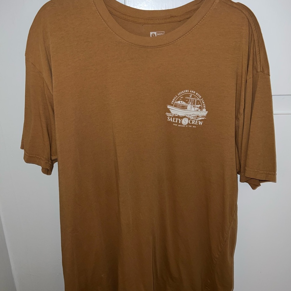 Salty Crew Men's Brown T-Shirt